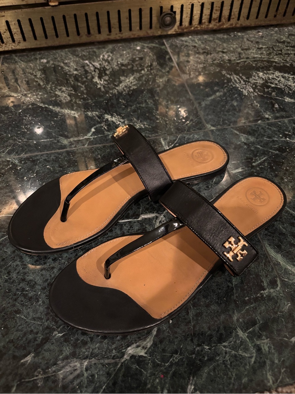 Tory Burch Black Kira Sandals size 10